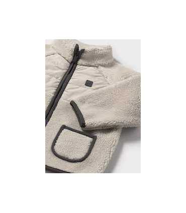 Sudadera cremallera borrego bebé