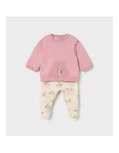 Conjunto polaina y sudadera recién nacida