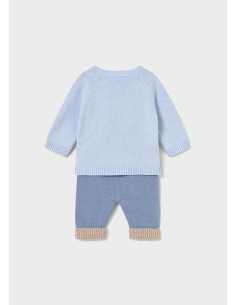 Conjunto pantalón y jersey tricot recién nacido 2