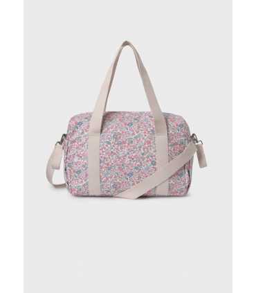 Bolso con accesorios estampado bebé
