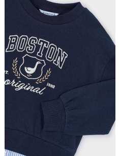 Sudadera combinada niña 2