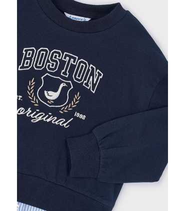 Sudadera combinada niña