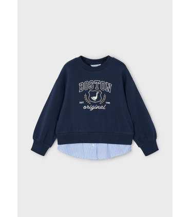 Sudadera combinada niña