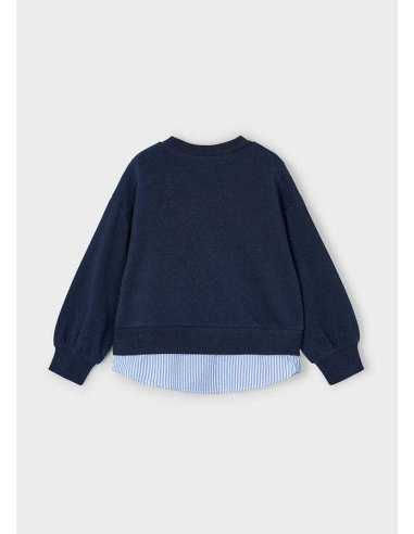 Sudadera combinada niña