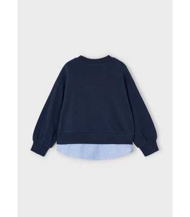 Sudadera combinada niña