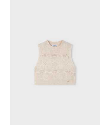 Chaleco tricot niña