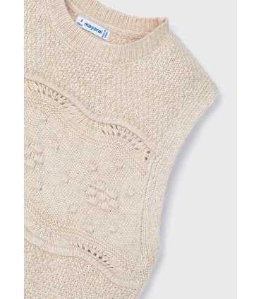 Chaleco tricot niña