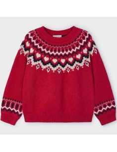 Jersey cenefa jacquard niña