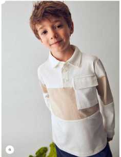 Polo punto rayas niño