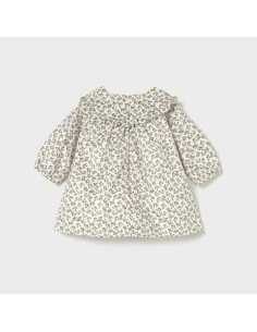 Vestido terciopelo estampado recién nacida 2