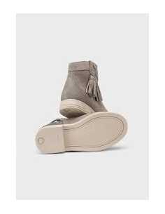 Botín piel serraje niña 2