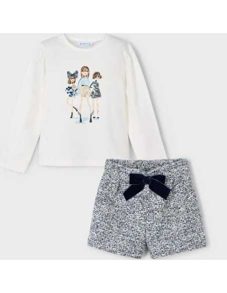 Pantalón corto lazo niña