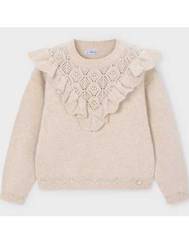 Jersey tricot calados niña