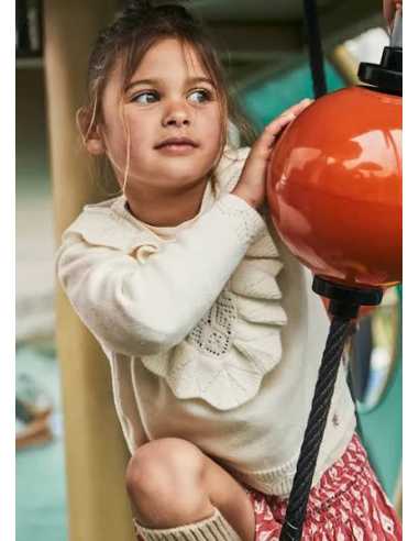 Jersey tricot calados niña