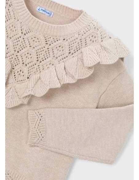 Jersey tricot calados niña