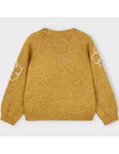 Jersey flores aplique niña 2