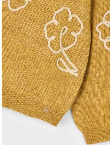 Jersey flores aplique niña