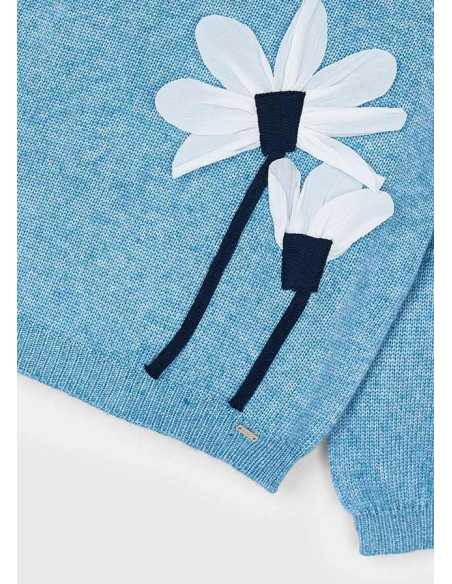 Jersey flores aplique niña