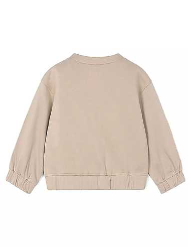 Cazadora punto bordado niña