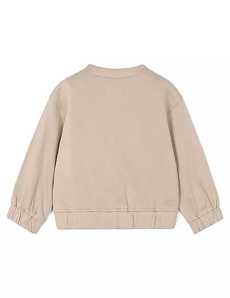 Cazadora punto bordado niña