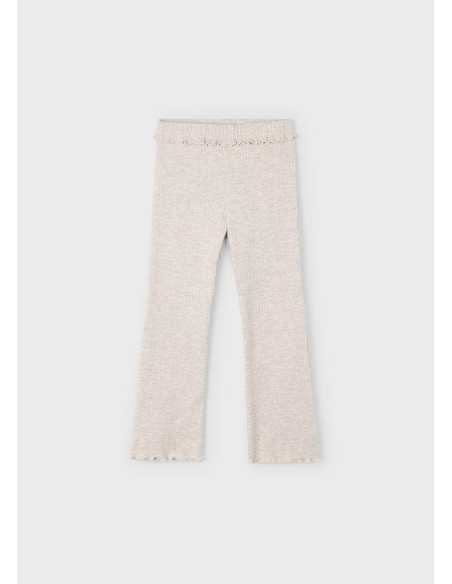 Leggings flare canalé niña