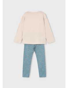 Conjunto legging estampado y camiseta niña 2