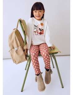 Conjunto legging estampado y camiseta niña
