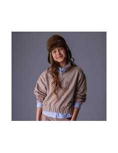 Sudadera letras relieve chica