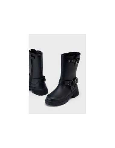 Botín biker alto niña