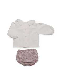 CONJUNTO CAMISA VOLANTES BRAGA FLORECITAS 2