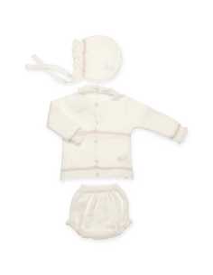 CONJUNTO 3.P BRAGA PUNTO LORZAS EMPIECE CALADO 2