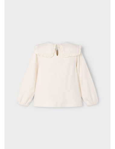 Blusa cuello volante niña