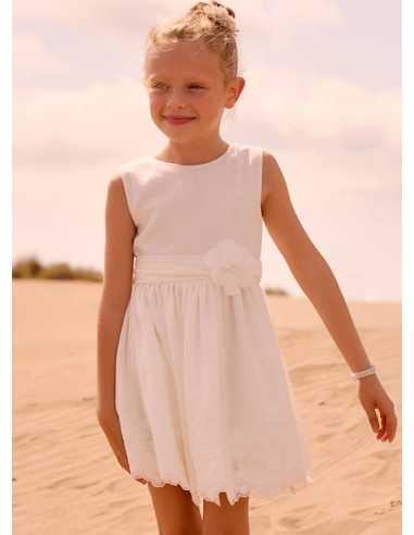 Vestido ceremonia encaje niña