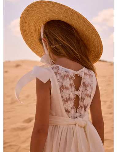 Vestido ceremonia encaje niña