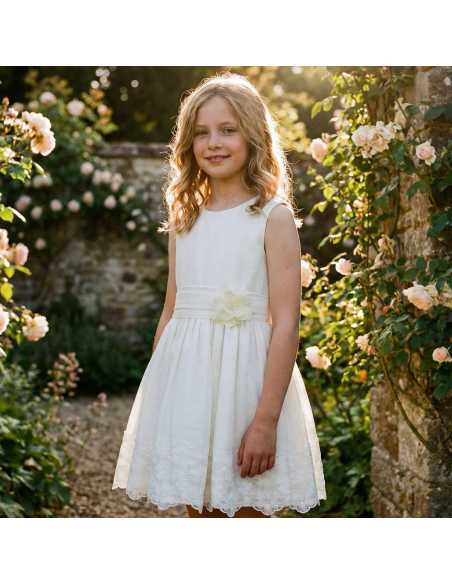 Vestido ceremonia encaje niña