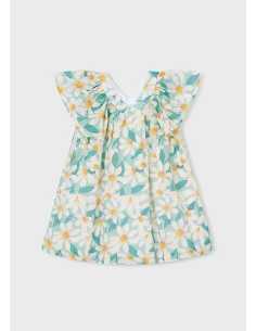 Vestido ceremonia estampado flores niña 2