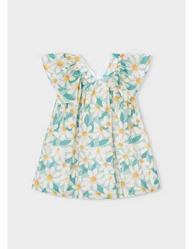 Vestido ceremonia estampado flores niña