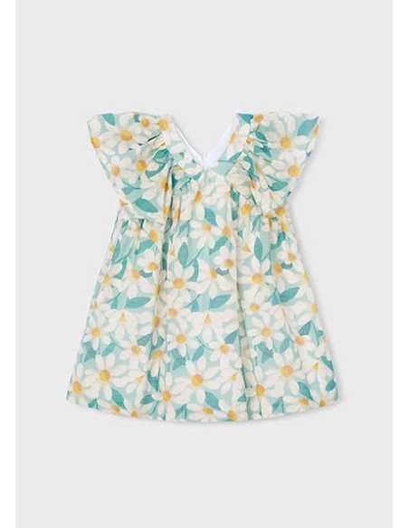 Vestido ceremonia estampado flores niña