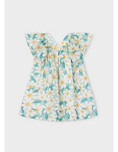 Vestido ceremonia estampado flores niña