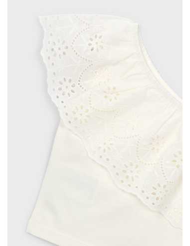 Camiseta de tirantes con volante niña