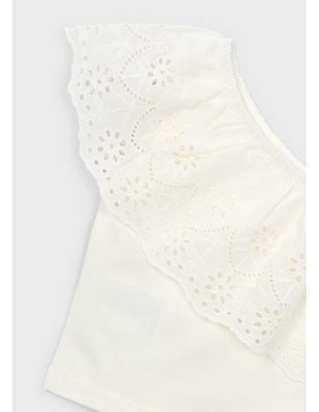 Camiseta de tirantes con volante niña