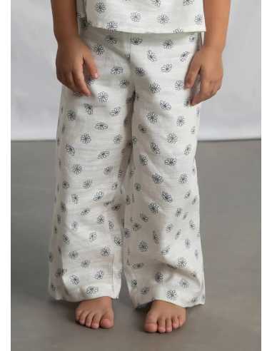 Conjunto pantalón largo y top estampado niña
