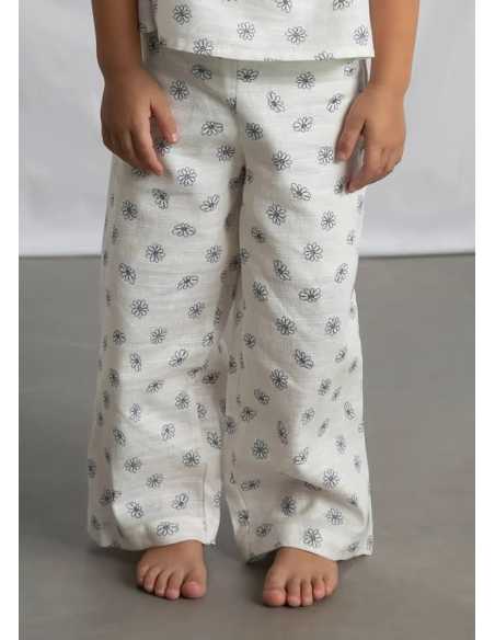 Conjunto pantalón largo y top estampado niña