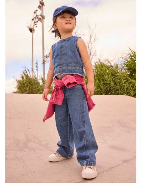 Pantalón vaquero fluido niña