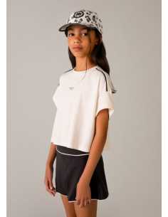 Conjunto pantalón corto y camiseta punto chica