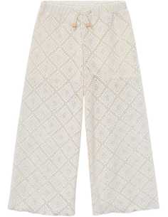 Pantalón largo crochet niña