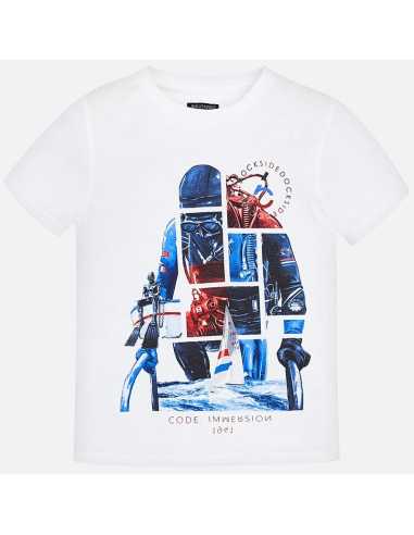 Camiseta manga corta buzo niño