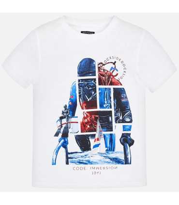 Camiseta manga corta buzo niño