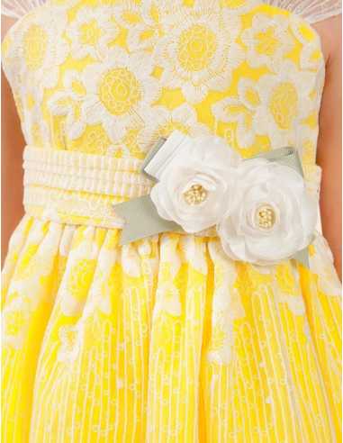 VESTIDO ORGANZA BORDADA