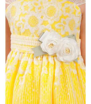 VESTIDO ORGANZA BORDADA